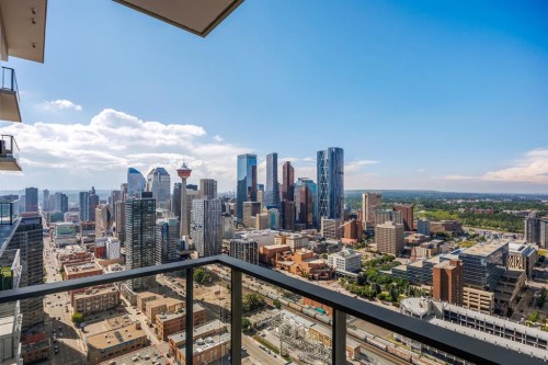 3903-1122 3 Street Se, Calgary, AB - Outdoor With Balcony With View