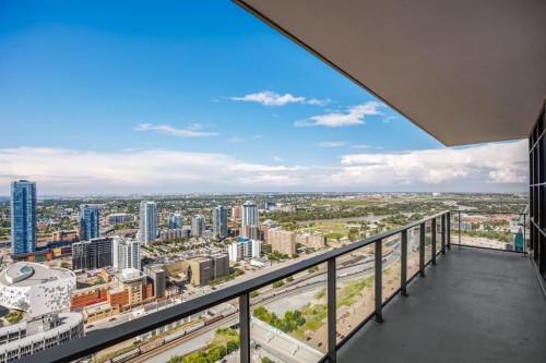 3903-1122 3 Street Se, Calgary, AB - Outdoor With Balcony With View