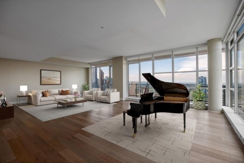 3903-1122 3 Street Se, Calgary, AB - Indoor Photo Showing Living Room