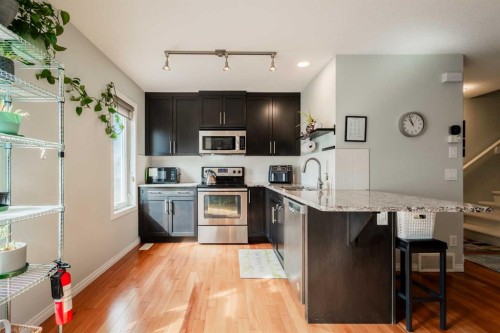 1310 Auburn Bay Square Se, Calgary, AB - Indoor Photo Showing Kitchen With Stainless Steel Kitchen With Upgraded Kitchen