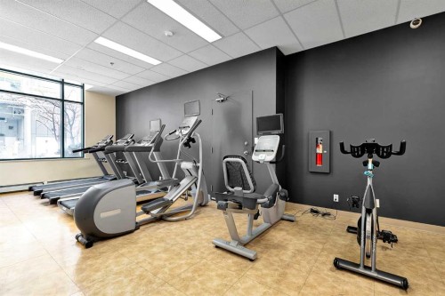 716-1111 6 Avenue Sw, Calgary, AB - Indoor Photo Showing Gym Room