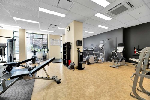 716-1111 6 Avenue Sw, Calgary, AB - Indoor Photo Showing Gym Room