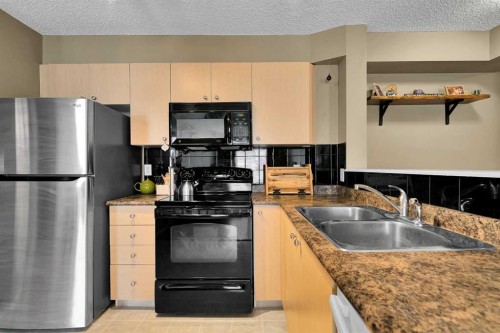 716-1111 6 Avenue Sw, Calgary, AB - Indoor Photo Showing Kitchen With Double Sink