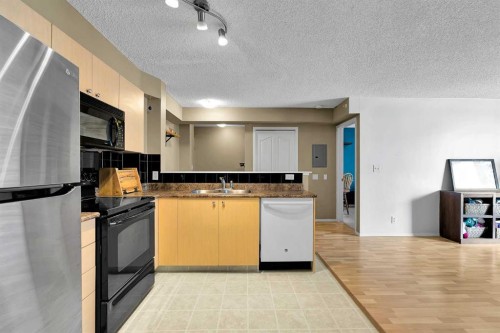 716-1111 6 Avenue Sw, Calgary, AB - Indoor Photo Showing Kitchen With Double Sink