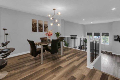 317 Sundown Road South, Cochrane, AB - Indoor Photo Showing Dining Room