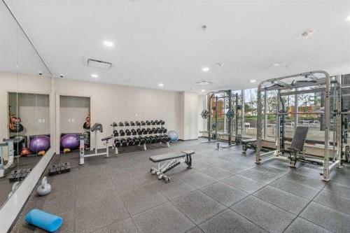 2604-211 13 Avenue Se, Calgary, AB - Indoor Photo Showing Gym Room