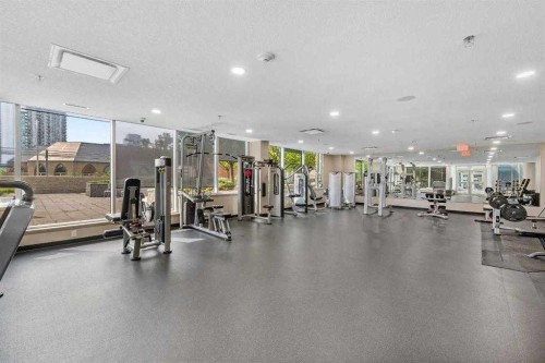 2604-211 13 Avenue Se, Calgary, AB - Indoor Photo Showing Gym Room