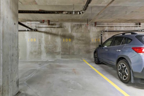 1222-211 Aspen Stone Boulevard Sw, Calgary, AB - Indoor Photo Showing Garage