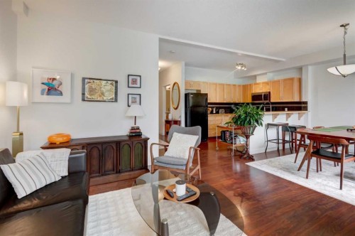 1222-211 Aspen Stone Boulevard Sw, Calgary, AB - Indoor Photo Showing Living Room