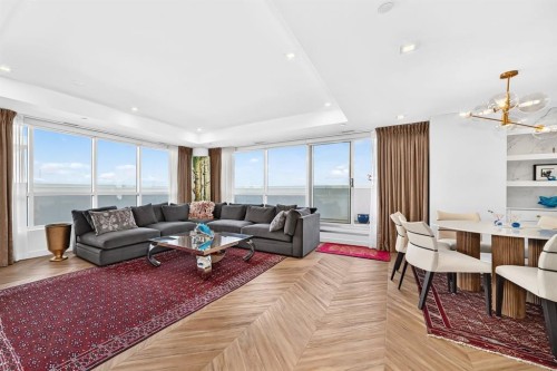 701-8445 Broadcast Avenue Sw, Calgary, AB - Indoor Photo Showing Living Room