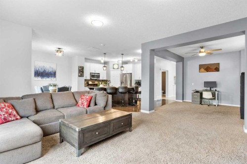106 Morningside Circle Sw, Airdrie, AB - Indoor Photo Showing Living Room