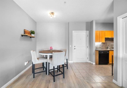 220-8 Prestwick Pond Terrace Se, Calgary, AB - Indoor Photo Showing Dining Room