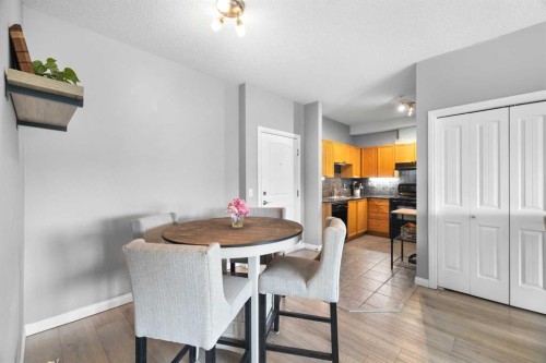 220-8 Prestwick Pond Terrace Se, Calgary, AB - Indoor Photo Showing Dining Room