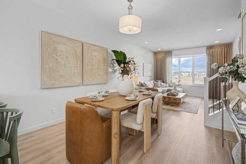 7369 Mercado Avenue Se, Calgary, AB - Indoor Photo Showing Dining Room