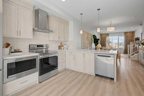 7369 Mercado Avenue Se, Calgary, AB - Indoor Photo Showing Kitchen With Upgraded Kitchen