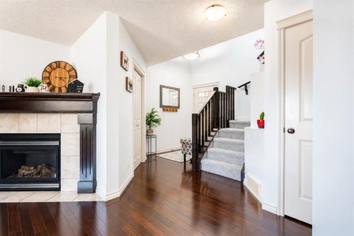 821 Auburn Bay Boulevard Se, Calgary, AB - Indoor With Fireplace