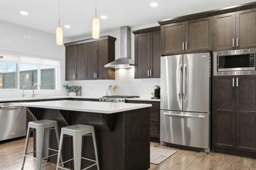 234 Mahogany Passage Se, Calgary, AB - Indoor Photo Showing Kitchen With Upgraded Kitchen