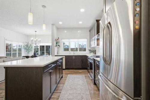 234 Mahogany Passage Se, Calgary, AB - Indoor Photo Showing Kitchen With Upgraded Kitchen