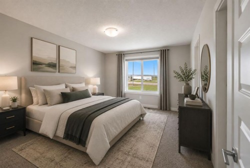107 Savanna Way Ne, Calgary, AB - Indoor Photo Showing Bedroom