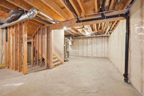 107 Savanna Way Ne, Calgary, AB - Indoor Photo Showing Basement