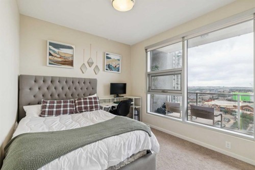 1507-211 13 Avenue Se, Calgary, AB - Indoor Photo Showing Bedroom