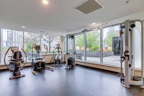 1507-211 13 Avenue Se, Calgary, AB - Indoor Photo Showing Gym Room