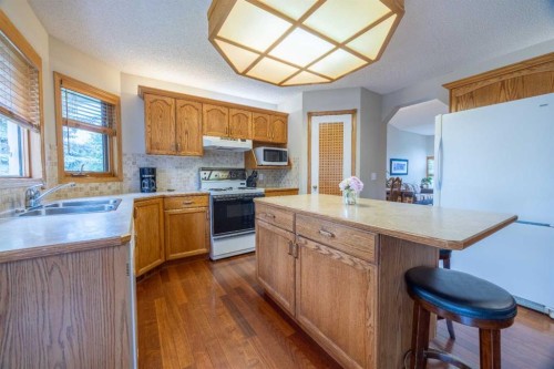 19 Mckenzie Lake Manor Se, Calgary, AB - Indoor Photo Showing Kitchen With Double Sink