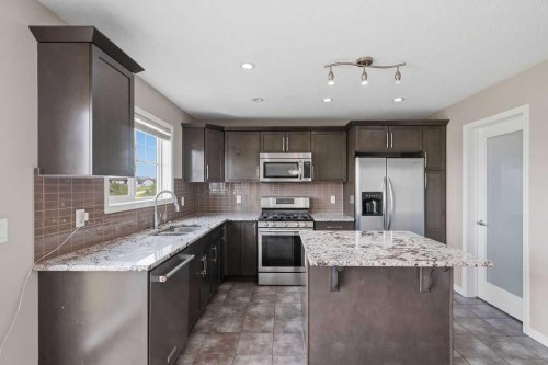 205 Cityscape Gardens Ne, Calgary, AB - Indoor Photo Showing Kitchen With Upgraded Kitchen