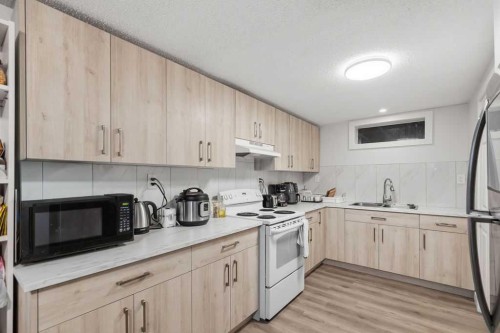 2812 19 Street Nw, Calgary, AB - Indoor Photo Showing Kitchen With Double Sink