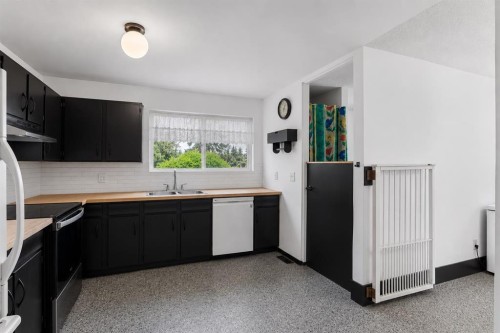 2524 106 Avenue Sw, Calgary, AB - Indoor Photo Showing Kitchen With Double Sink