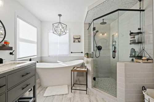 716 Boulder Creek Drive Se, Langdon, AB - Indoor Photo Showing Bathroom