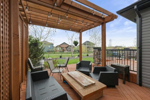 716 Boulder Creek Drive Se, Langdon, AB - Outdoor With Deck Patio Veranda With Exterior