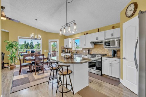 46 Somerside Manor Sw, Calgary, AB - Indoor Photo Showing Kitchen With Stainless Steel Kitchen With Upgraded Kitchen