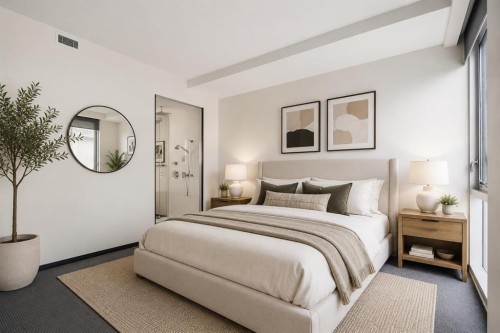 1702-108 9 Avenue Sw, Calgary, AB - Indoor Photo Showing Bedroom