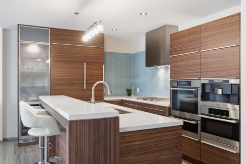 1702-108 9 Avenue Sw, Calgary, AB - Indoor Photo Showing Kitchen With Upgraded Kitchen