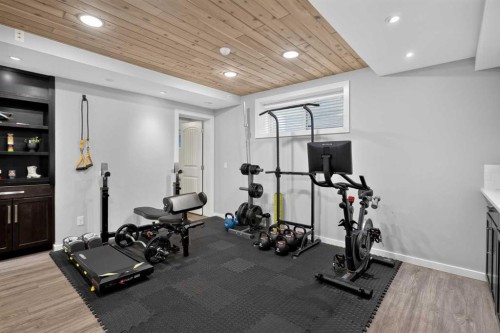 367 Mahogany Terrace Se, Calgary, AB - Indoor Photo Showing Gym Room