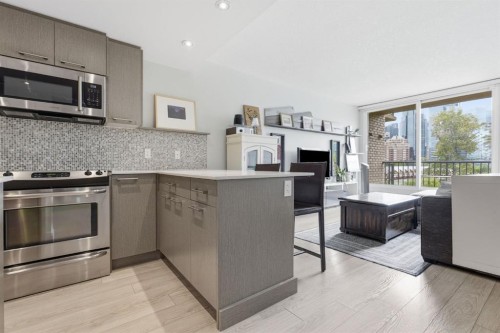 403-916 Memorial Drive Nw, Calgary, AB - Indoor Photo Showing Kitchen
