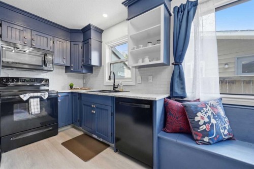 55 Sunbank Road Se, Calgary, AB - Indoor Photo Showing Kitchen With Double Sink