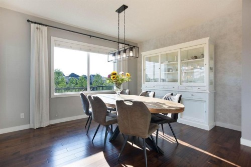 213 Kingsmere Cove Se, Airdrie, AB - Indoor Photo Showing Dining Room
