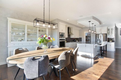 213 Kingsmere Cove Se, Airdrie, AB - Indoor Photo Showing Dining Room