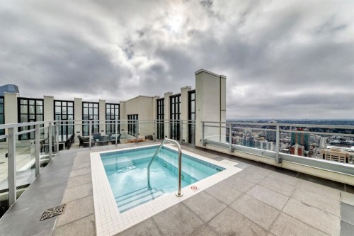 2804-901 10 Avenue Sw, Calgary, AB - Outdoor With In Ground Pool