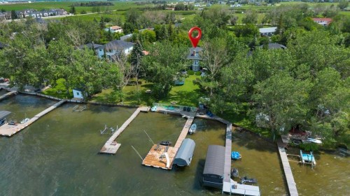 601 East Chestermere Drive, Chestermere, AB - Outdoor With Body Of Water With View