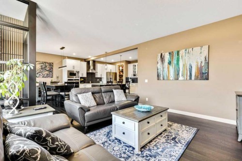 205 Aspenmere Way, Chestermere, AB - Indoor Photo Showing Living Room