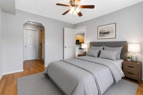1102-70 Panamount Drive Nw, Calgary, AB - Indoor Photo Showing Bedroom