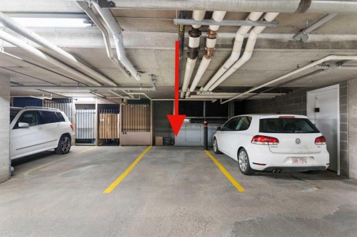 1102-70 Panamount Drive Nw, Calgary, AB - Indoor Photo Showing Garage