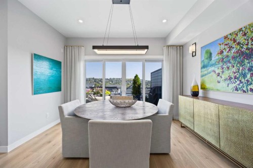 3044 85 Street Sw, Calgary, AB - Indoor Photo Showing Dining Room