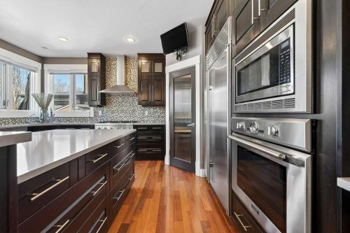78 Aspen Cliff Close Sw, Calgary, AB - Indoor Photo Showing Kitchen With Upgraded Kitchen
