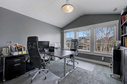 78 Aspen Cliff Close Sw, Calgary, AB - Indoor Photo Showing Office