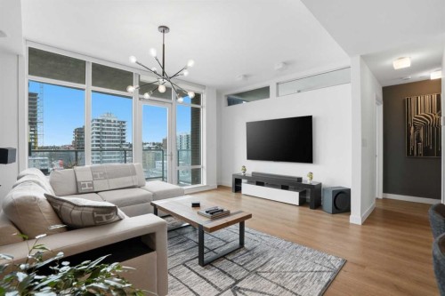 706-530 12 Avenue Sw, Calgary, AB - Indoor Photo Showing Living Room