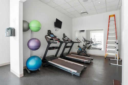 706-530 12 Avenue Sw, Calgary, AB - Indoor Photo Showing Gym Room